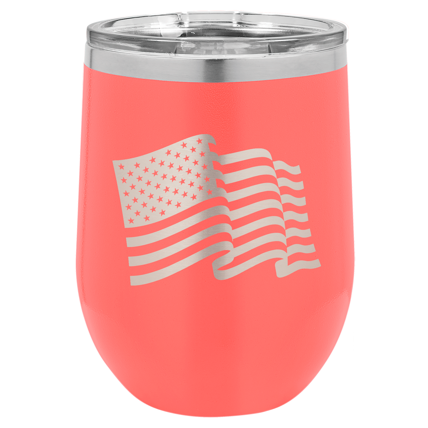 4th of July Stemless 12oz Wine Cups