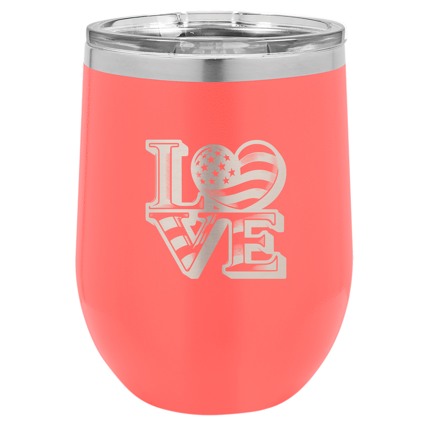 4th of July Stemless 12oz Wine Cups