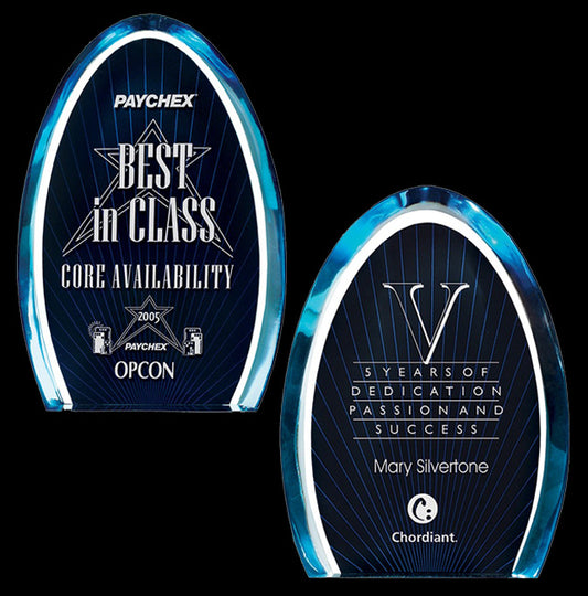 Dynasty Series Oval Stand Up Acrylic Award