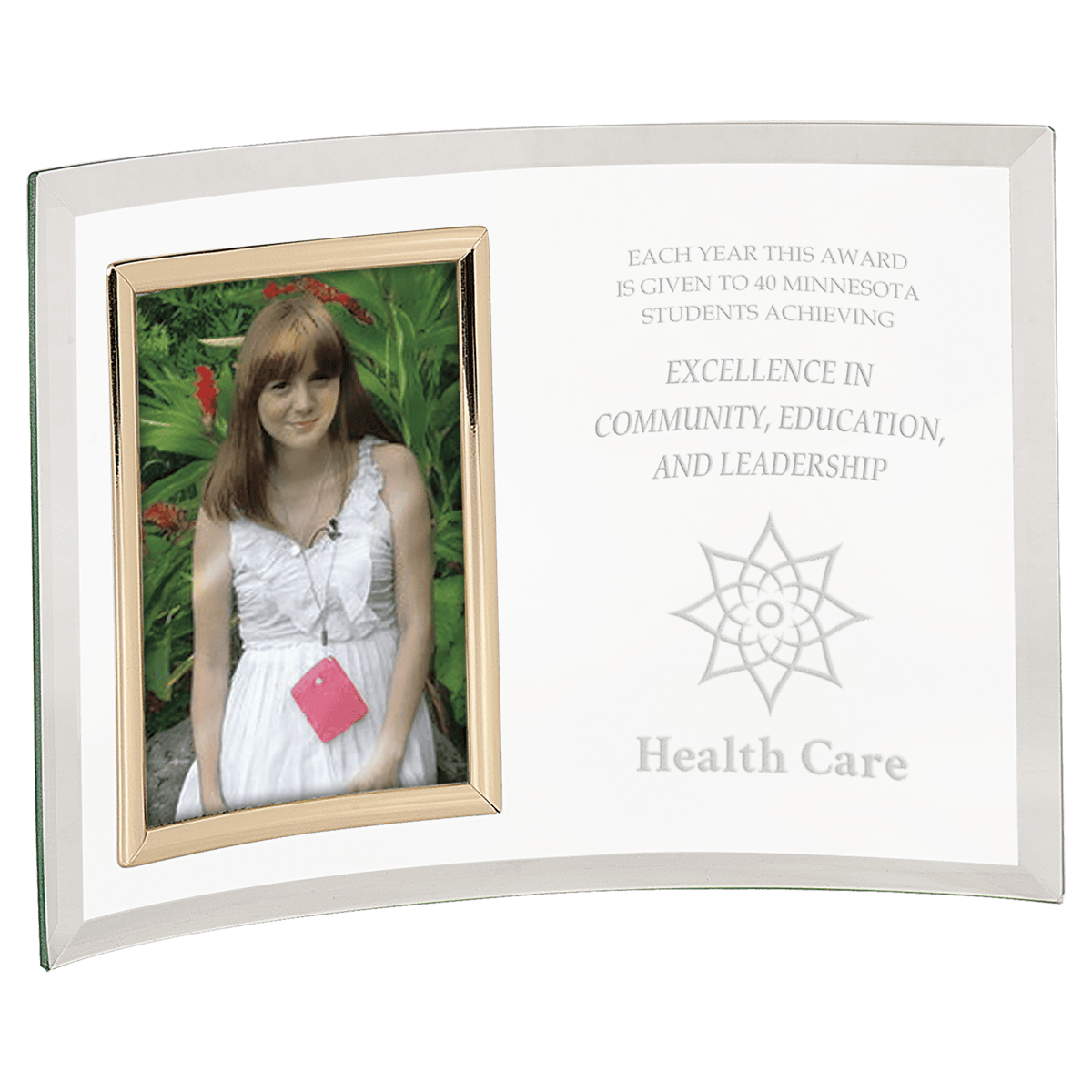 Curved Glass Photo Frames