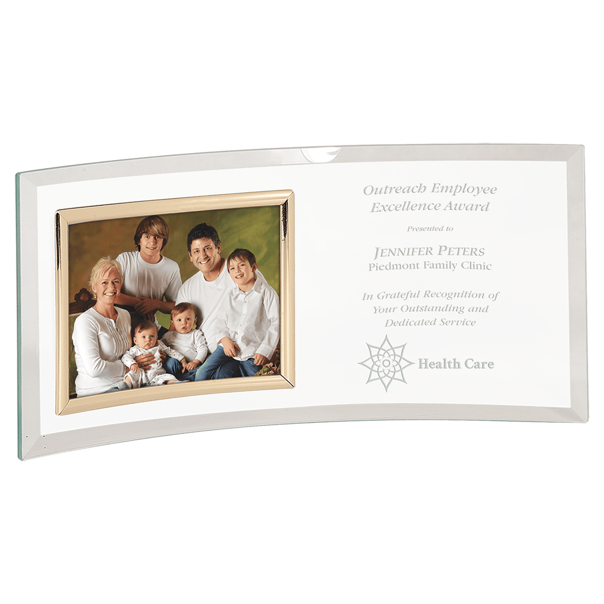 Curved Glass Photo Frames