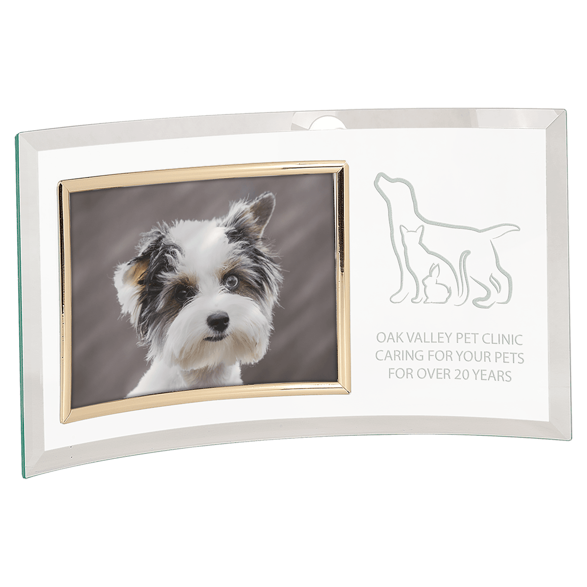 Curved Glass Photo Frames