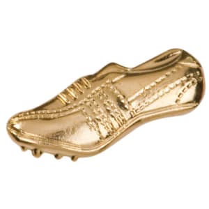 Gold Track Shoe Metal Chenille Letter Insignia