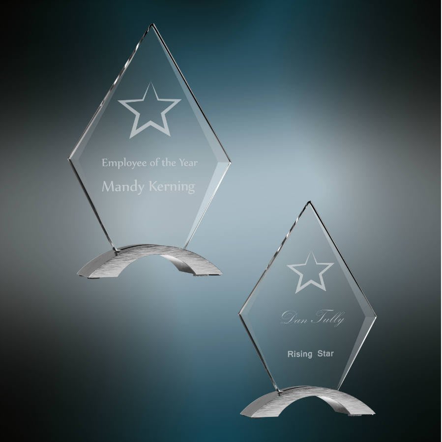 Diamond Cosmic Acrylic Stand Up Award