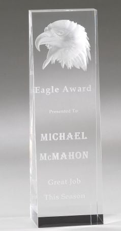 Eagle Tower Stand Up Acrylic Award