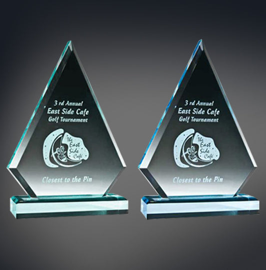 Triangle Series Stand Up Acrylic Award