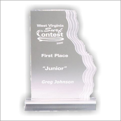 Water Series Stand Up Acrylic Award