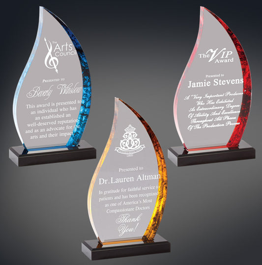 Avanti Flame Stand Up Acrylic Award