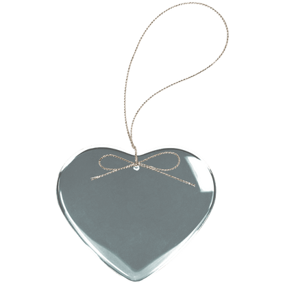 2 1/2" Crystal Heart Ornament