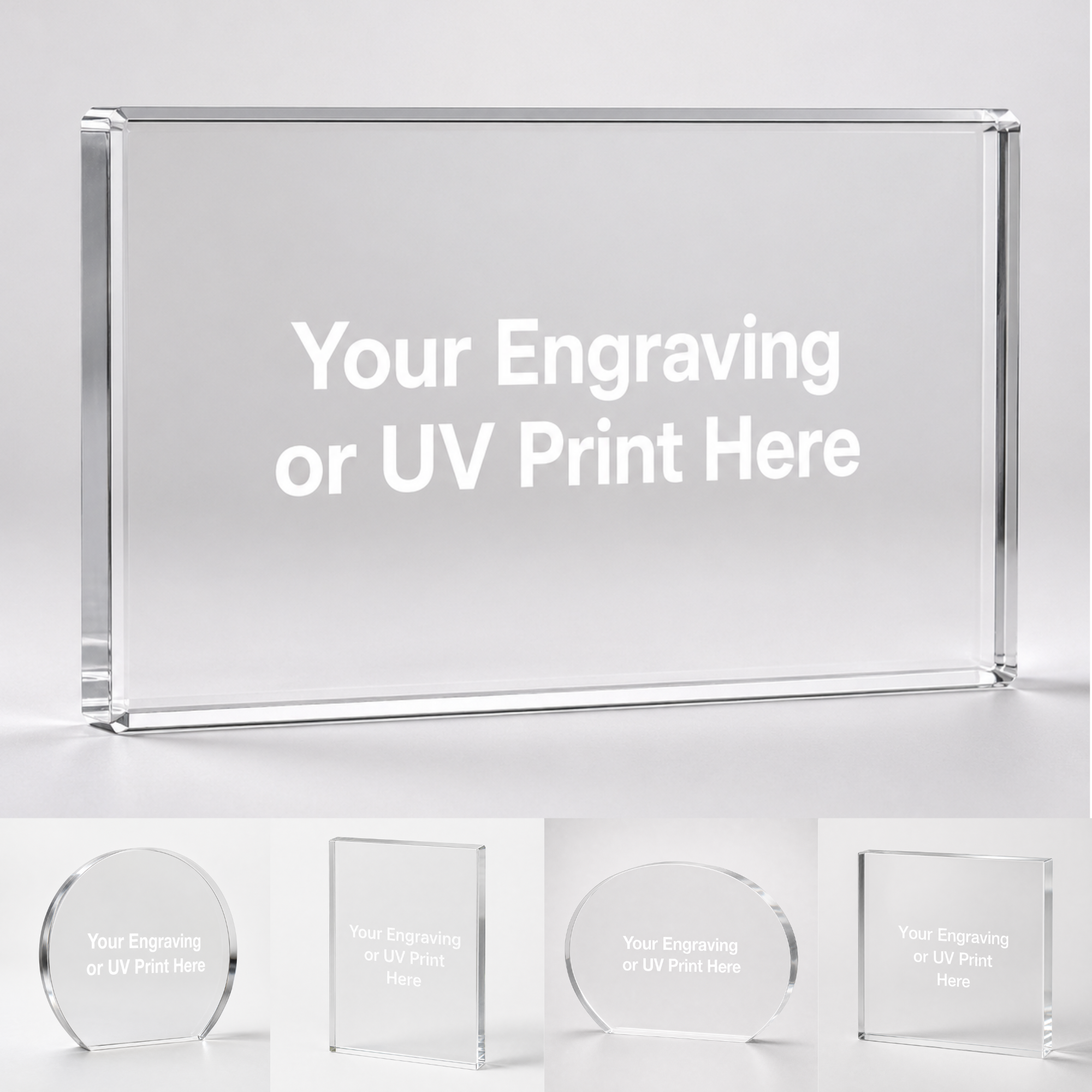 Custom Acrylic Awards - Stock Shapes
