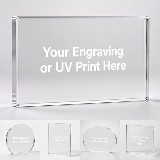 Custom Acrylic Awards - Stock Shapes