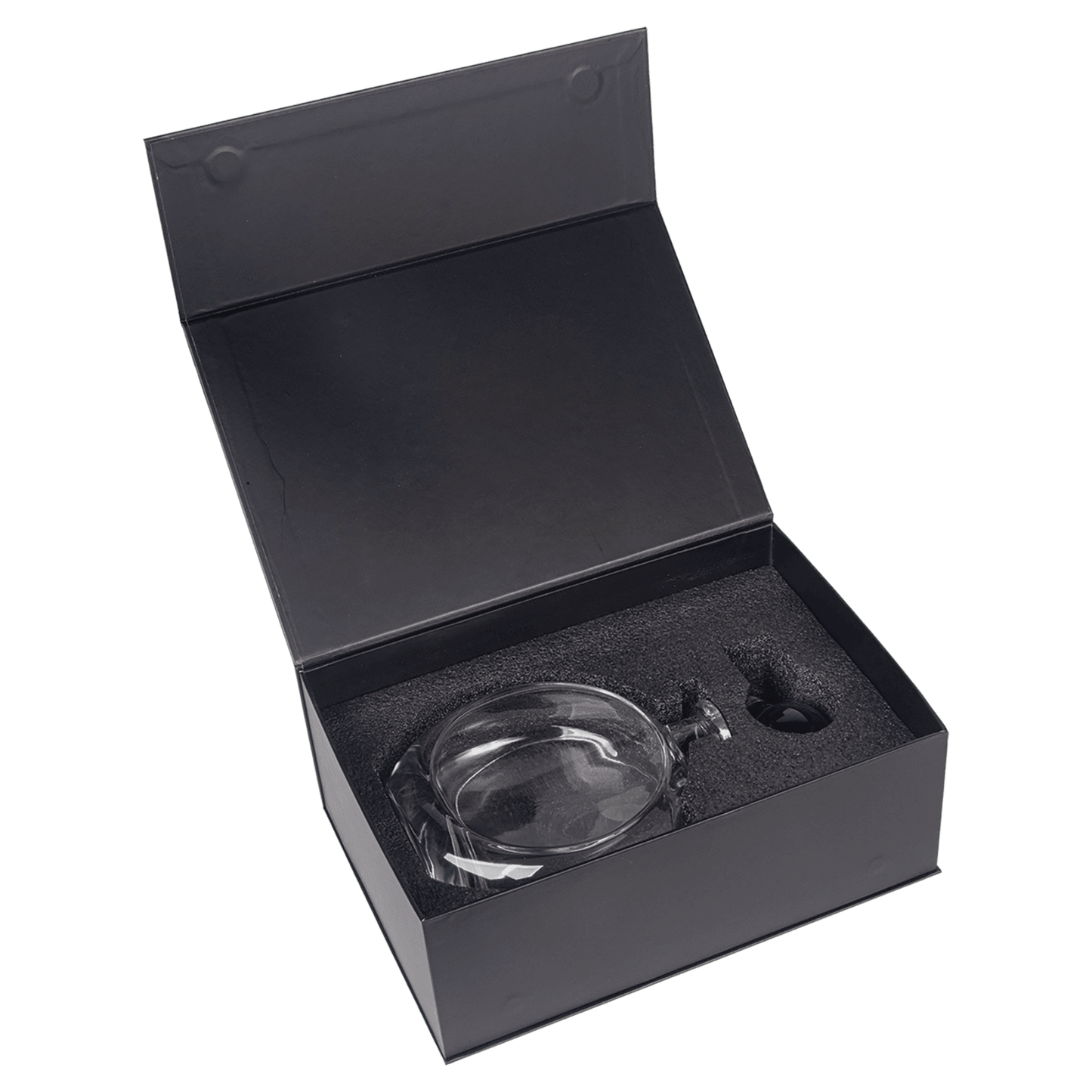 750 mL Flat Round Glass Decanter