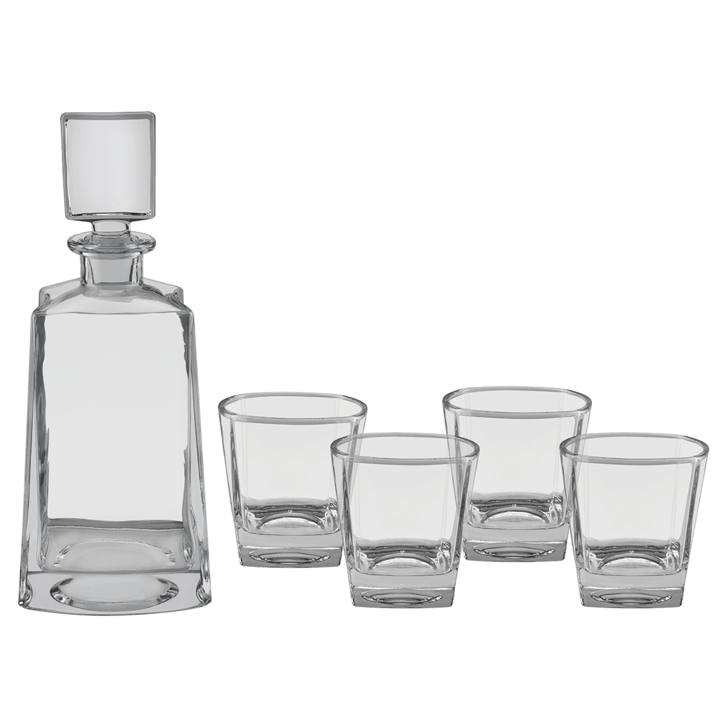 750 mL 12" Tequila Decanter Set with Four 8 oz. Glasses