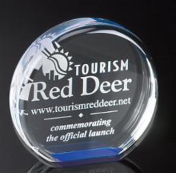 Reflections Round Stand Up Acrylic Award