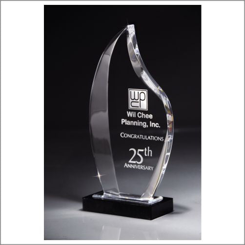 Nile Collection Flame Shield Stand Up Acrylic Award