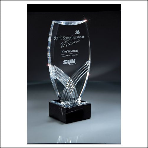 Nile Collection Shield Stand Up Acrylic Award