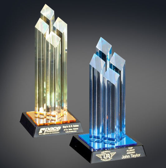 Diamond Tower Series Stand Up Acrylic Award