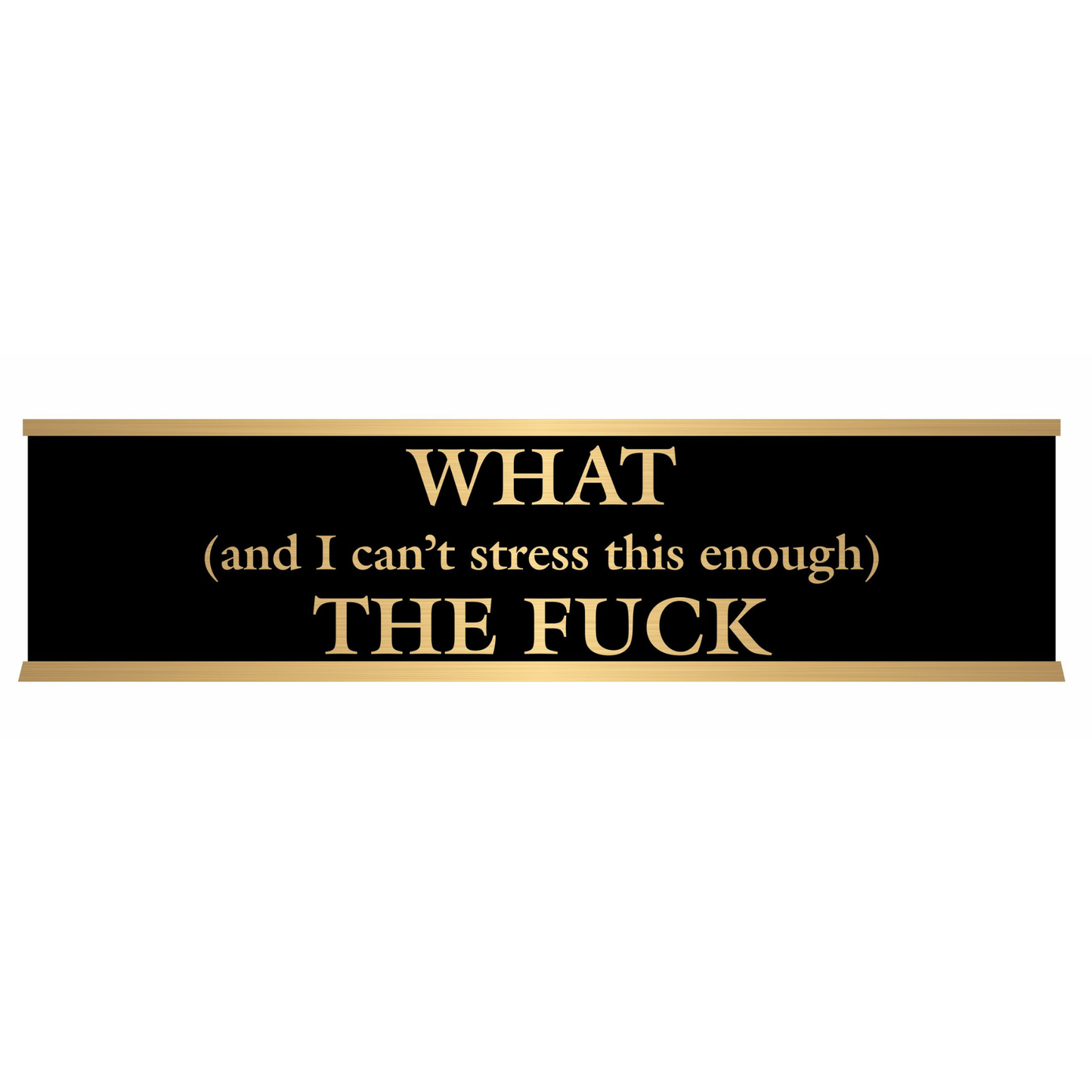 Desk "Name Tag" with Pre-Engraved Sayings (Funny, 13+)