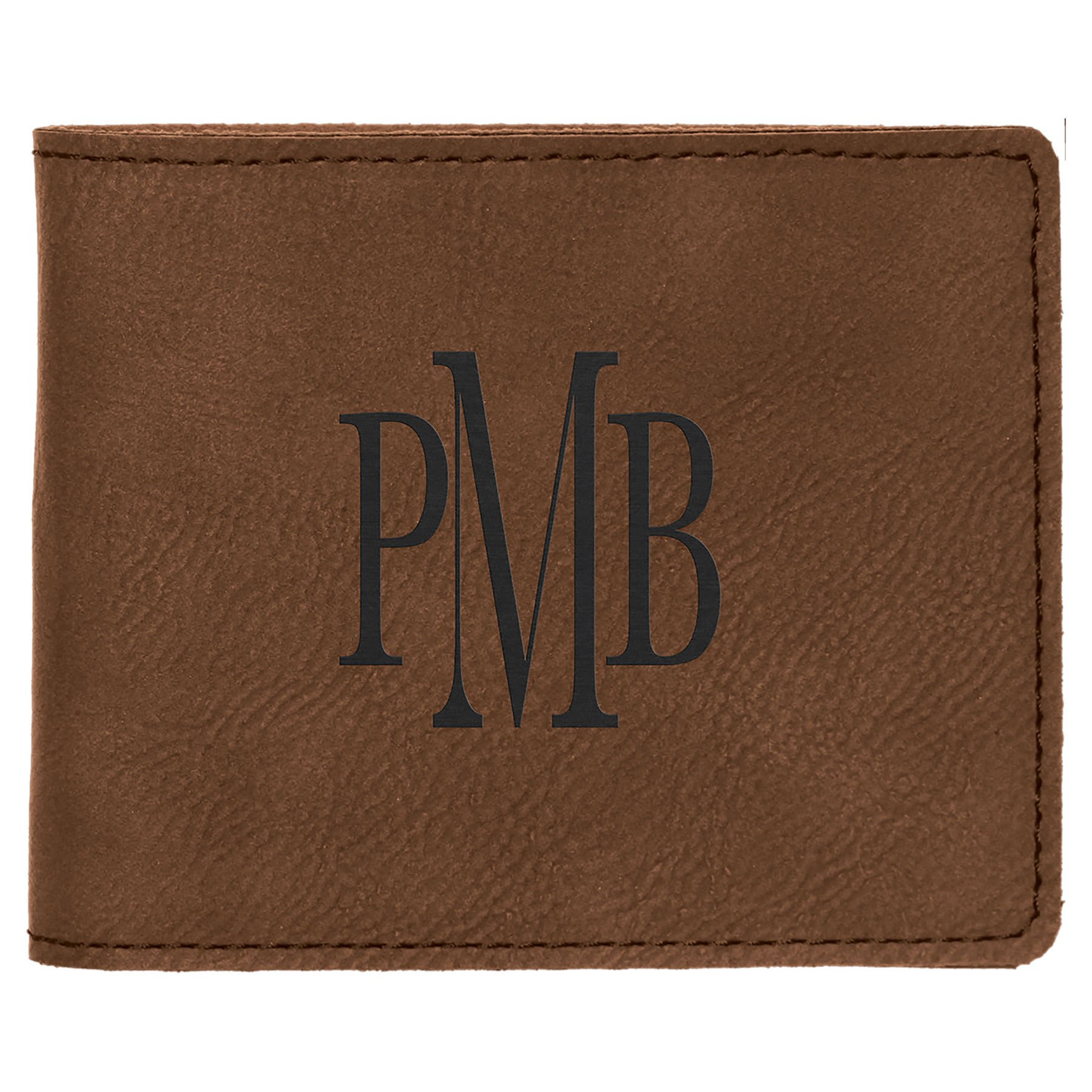 Dark Brown Vegan Leather Bifold Wallet