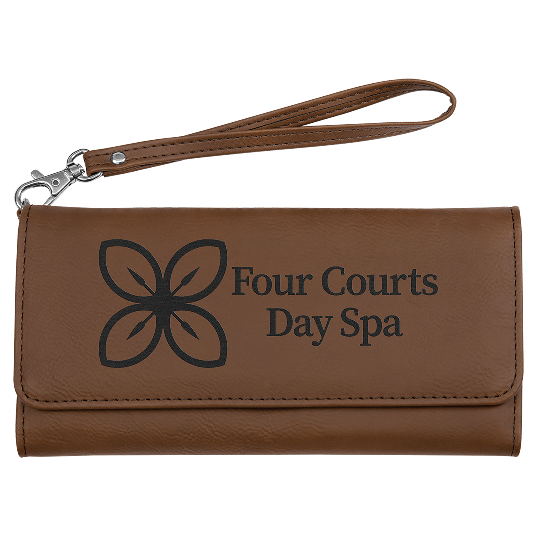 Vegan Leather Wallet with Strap - 11 Colorways