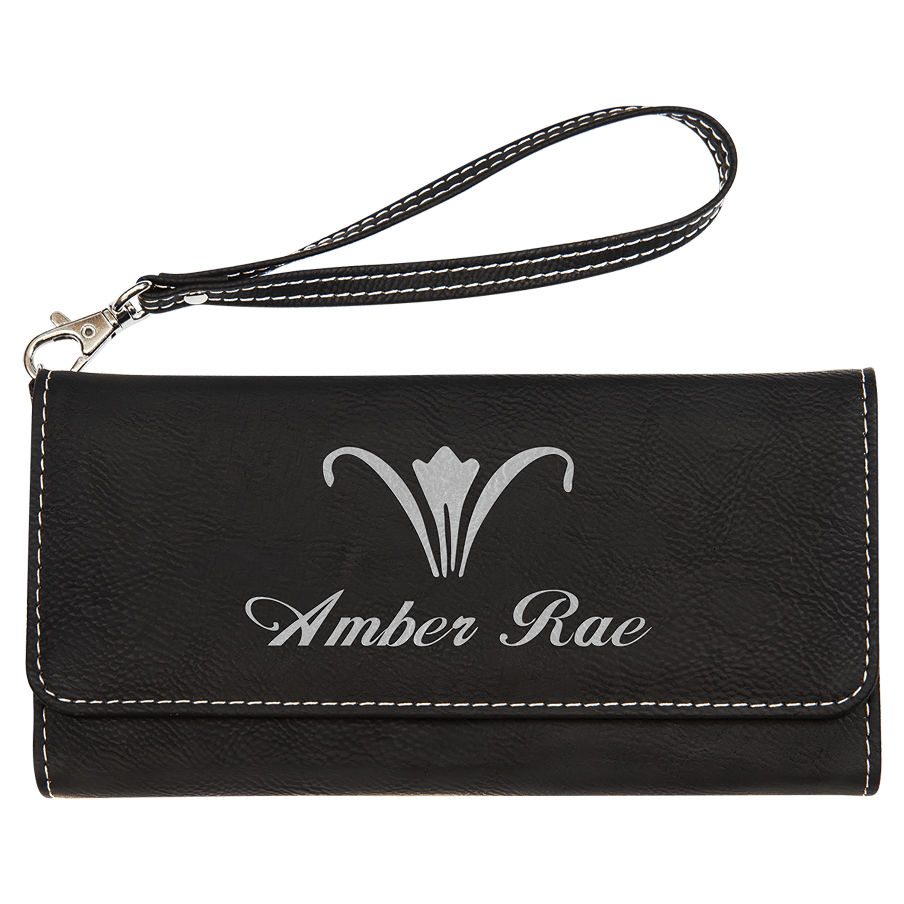 Vegan Leather Wallet with Strap - 11 Colorways