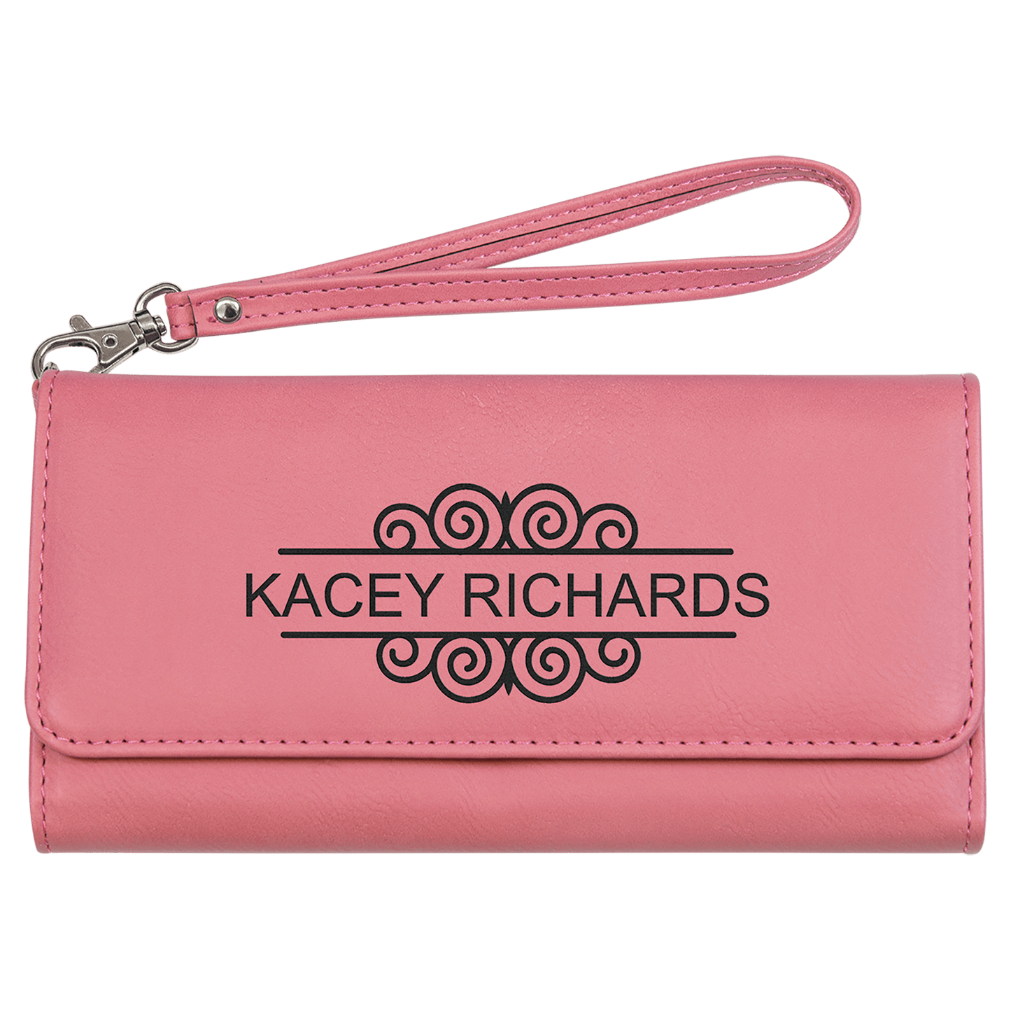 Vegan Leather Wallet with Strap - 11 Colorways