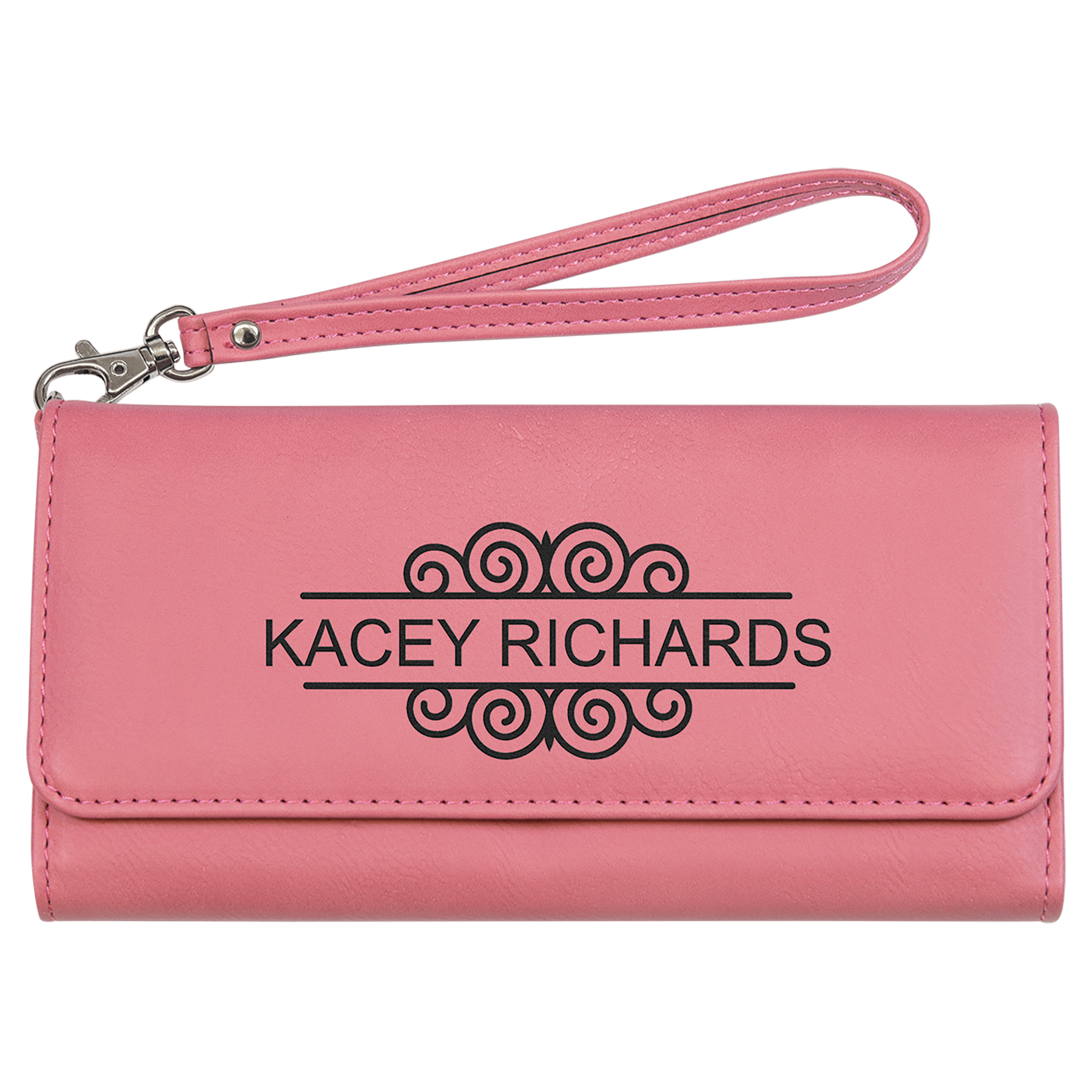 Vegan Leather Wallet with Strap - 11 Colorways