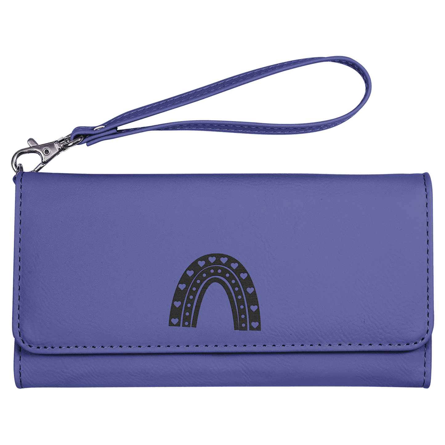 Vegan Leather Wallet with Strap - 11 Colorways