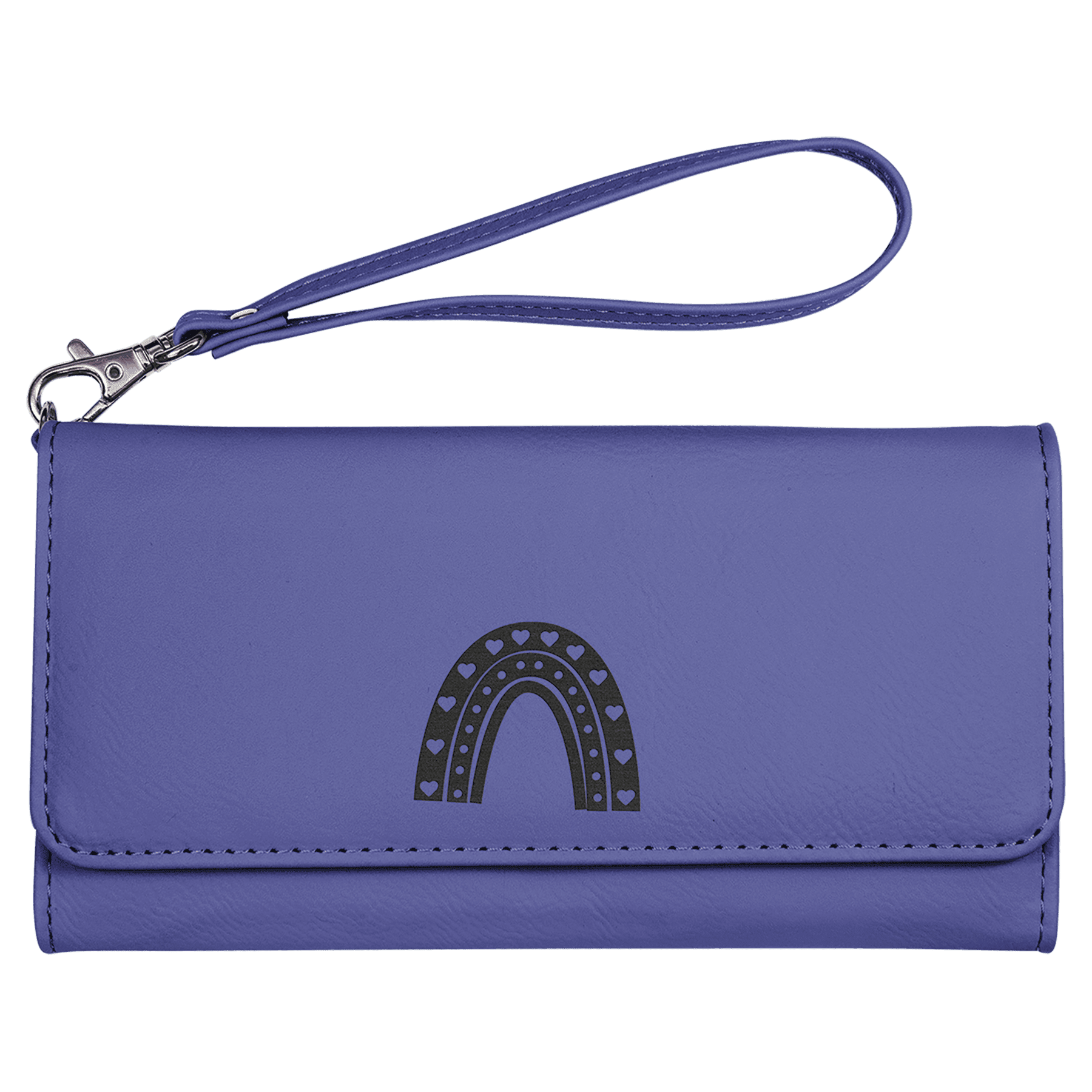 Vegan Leather Wallet with Strap - 11 Colorways