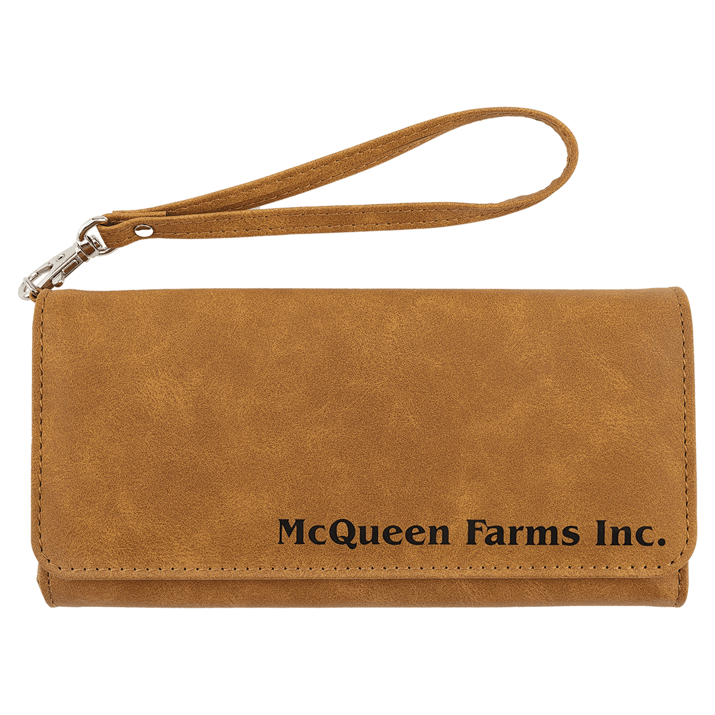Vegan Leather Wallet with Strap - 11 Colorways
