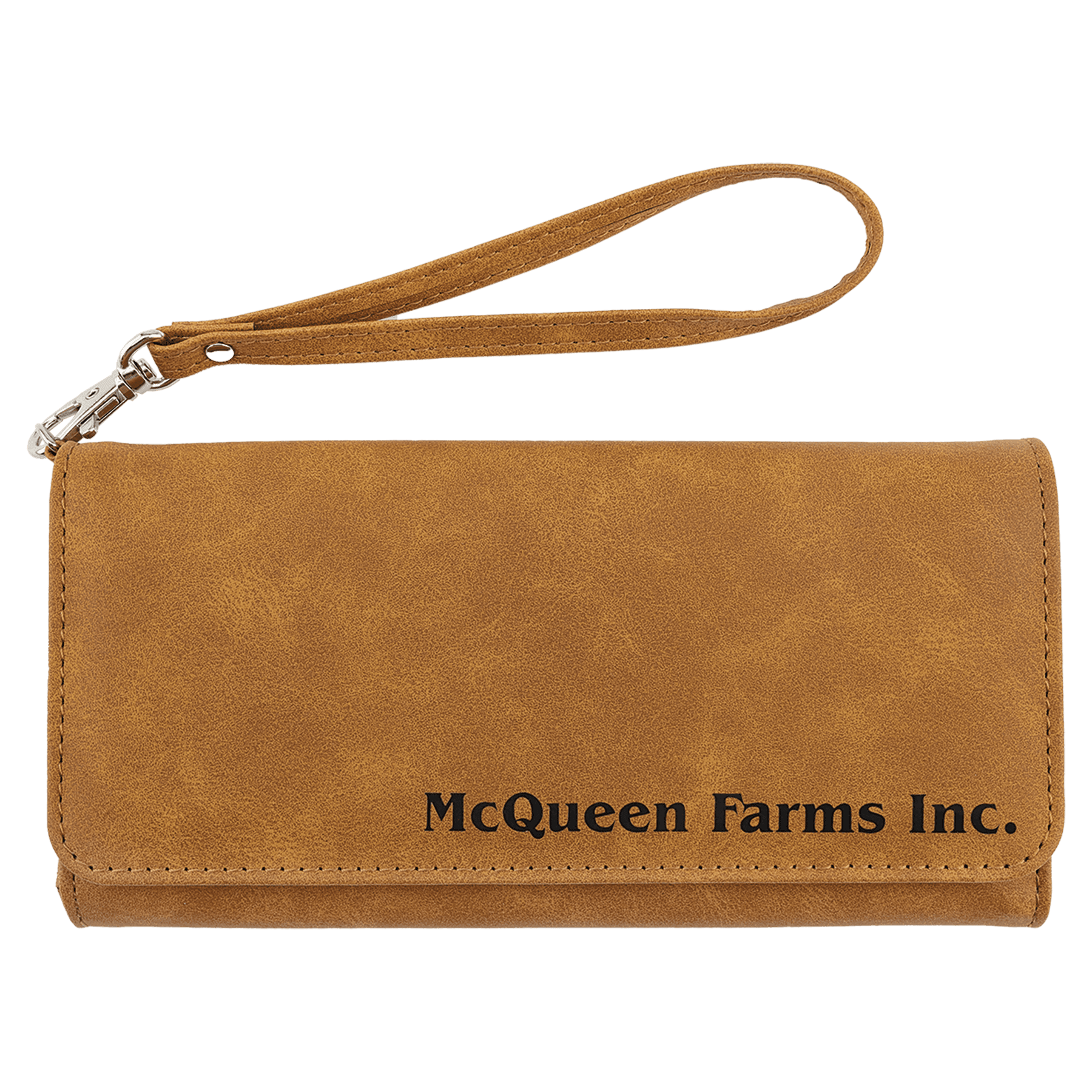 Vegan Leather Wallet with Strap - 11 Colorways