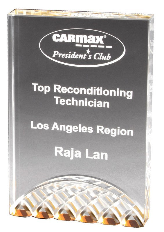Reflections Globe Series Stand Up Acrylic Award