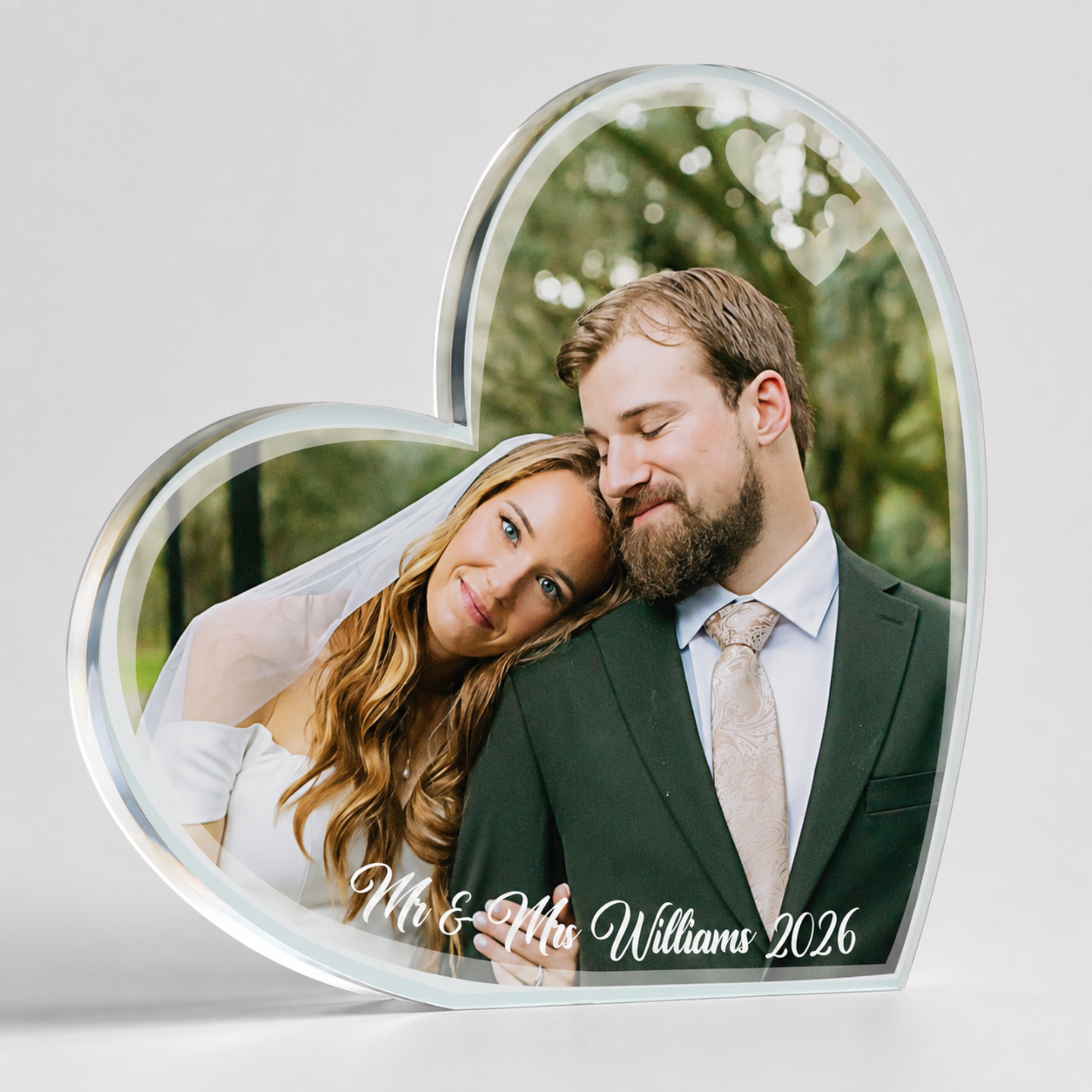 Custom Photo Acrylic Keepsake – Heart
