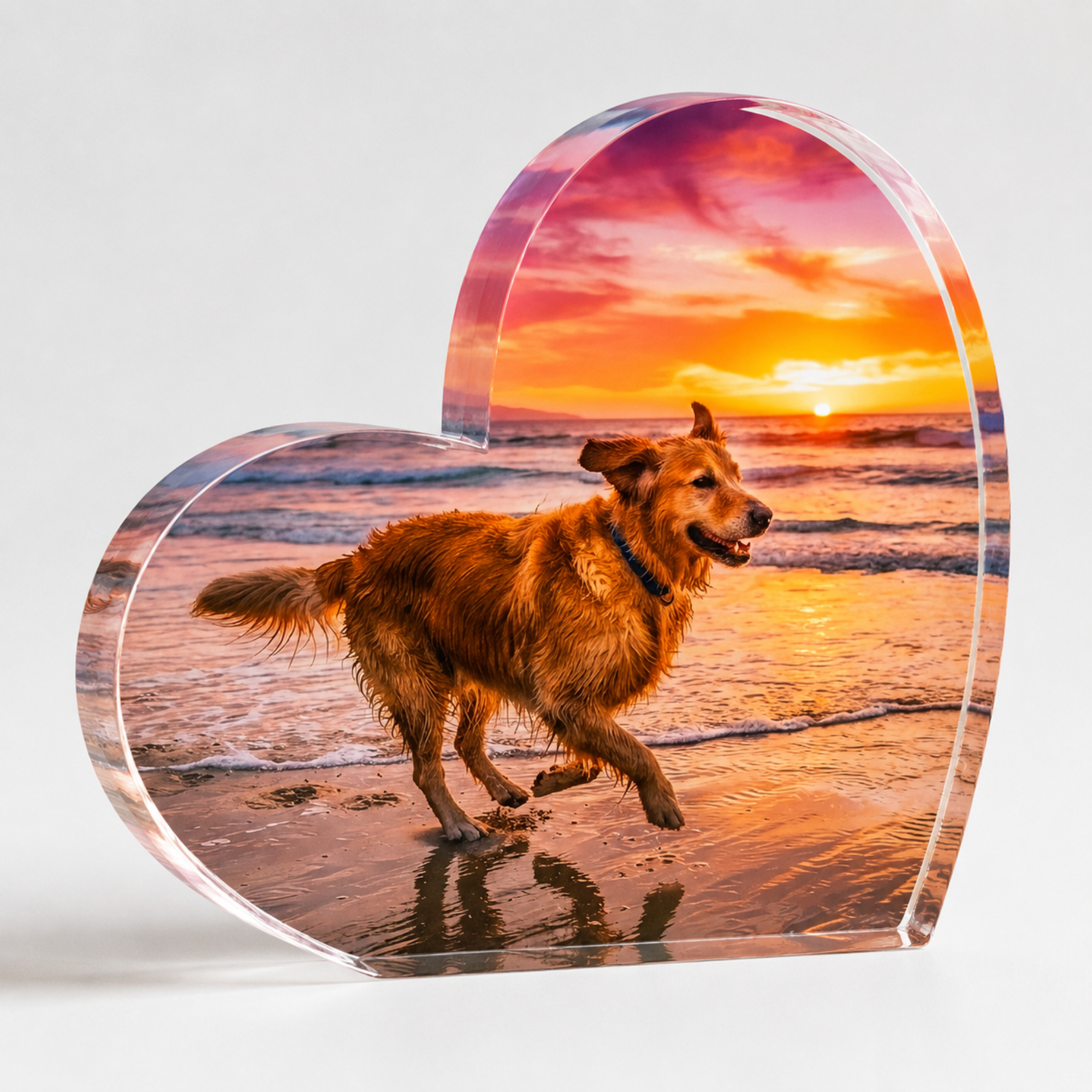 Custom Photo Acrylic Keepsake – Heart