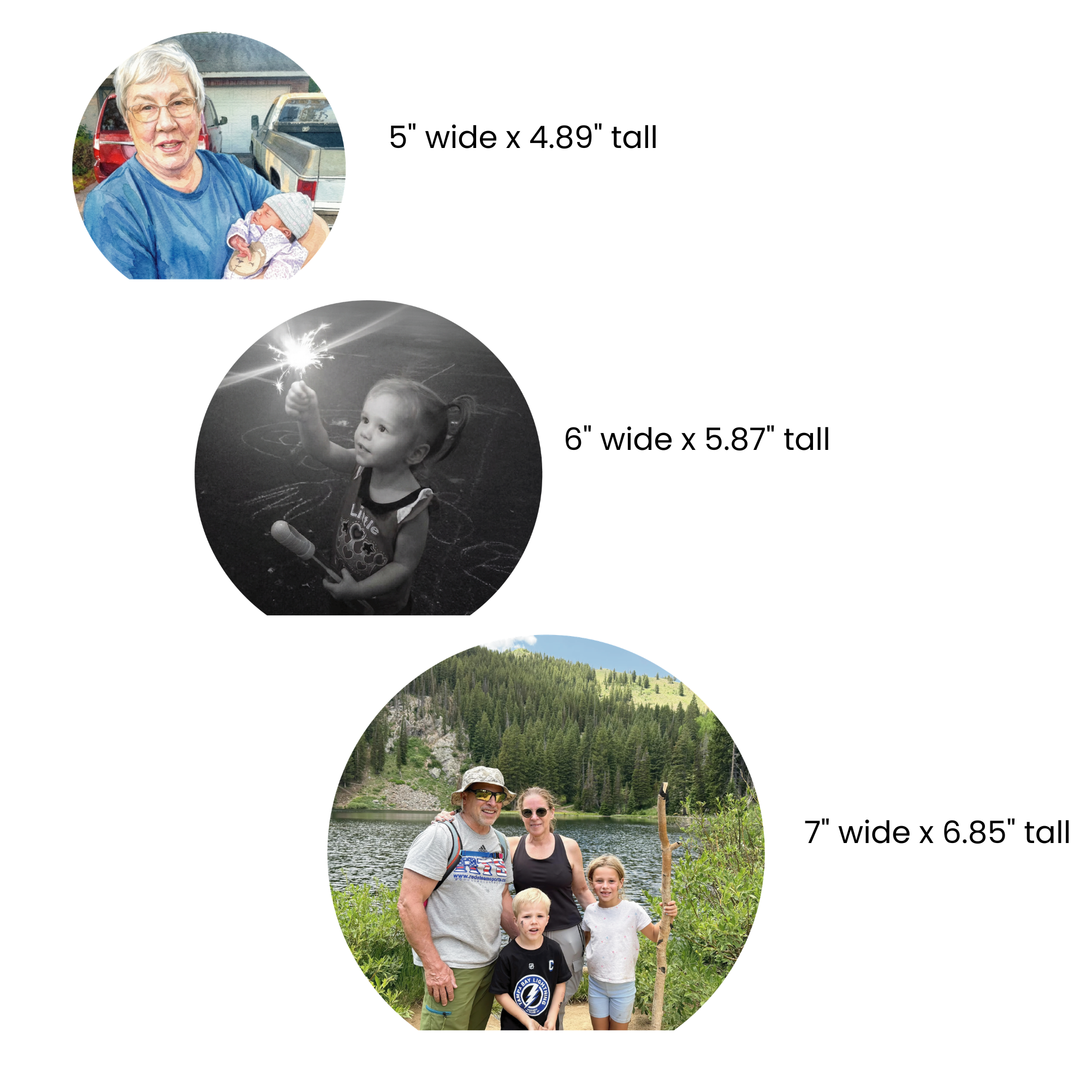 Custom Photo Acrylic Keepsake – Round