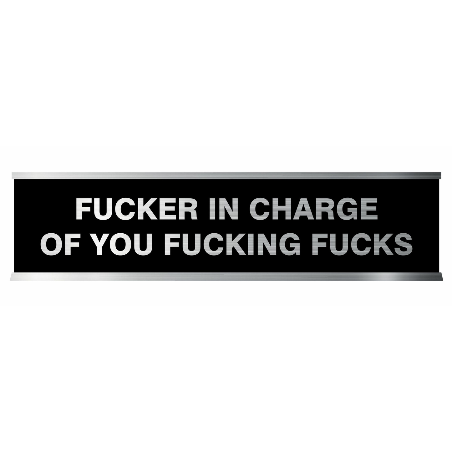 Desk "Name Tag" with Pre-Engraved Sayings (Funny, 13+)