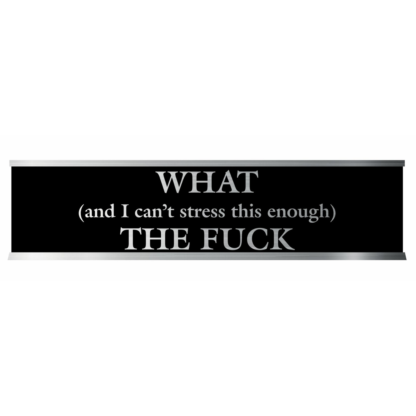 Desk "Name Tag" with Pre-Engraved Sayings (Funny, 13+)
