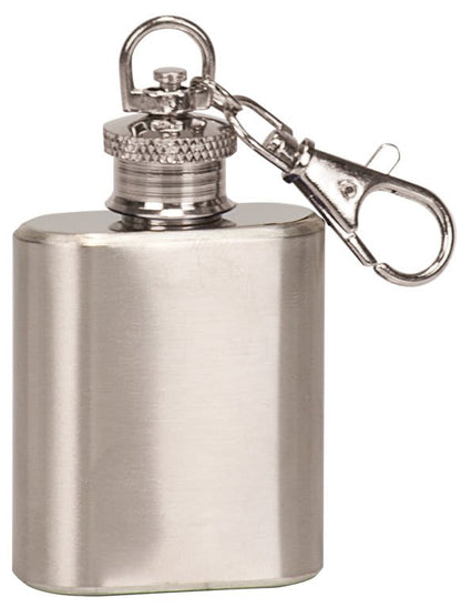 BHFSK1 1 oz. Flask Keychain - Multiple Colors - Wedding Engagement Party Favor Bachelor Bachelorette Promotional Product Personalized Laser Engraved Corporate Executive Gift