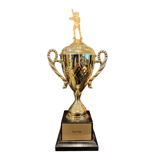 Softball Cup Trophy with Lid and Figure