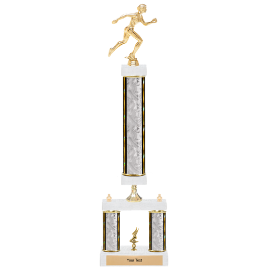 Track 3-Column 2-Tier Trophy – Elite