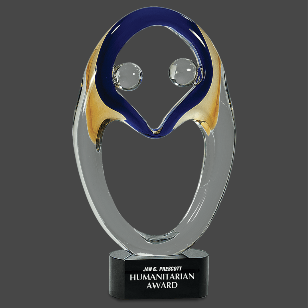 Together Collaborative Art Glass Stand Up Award