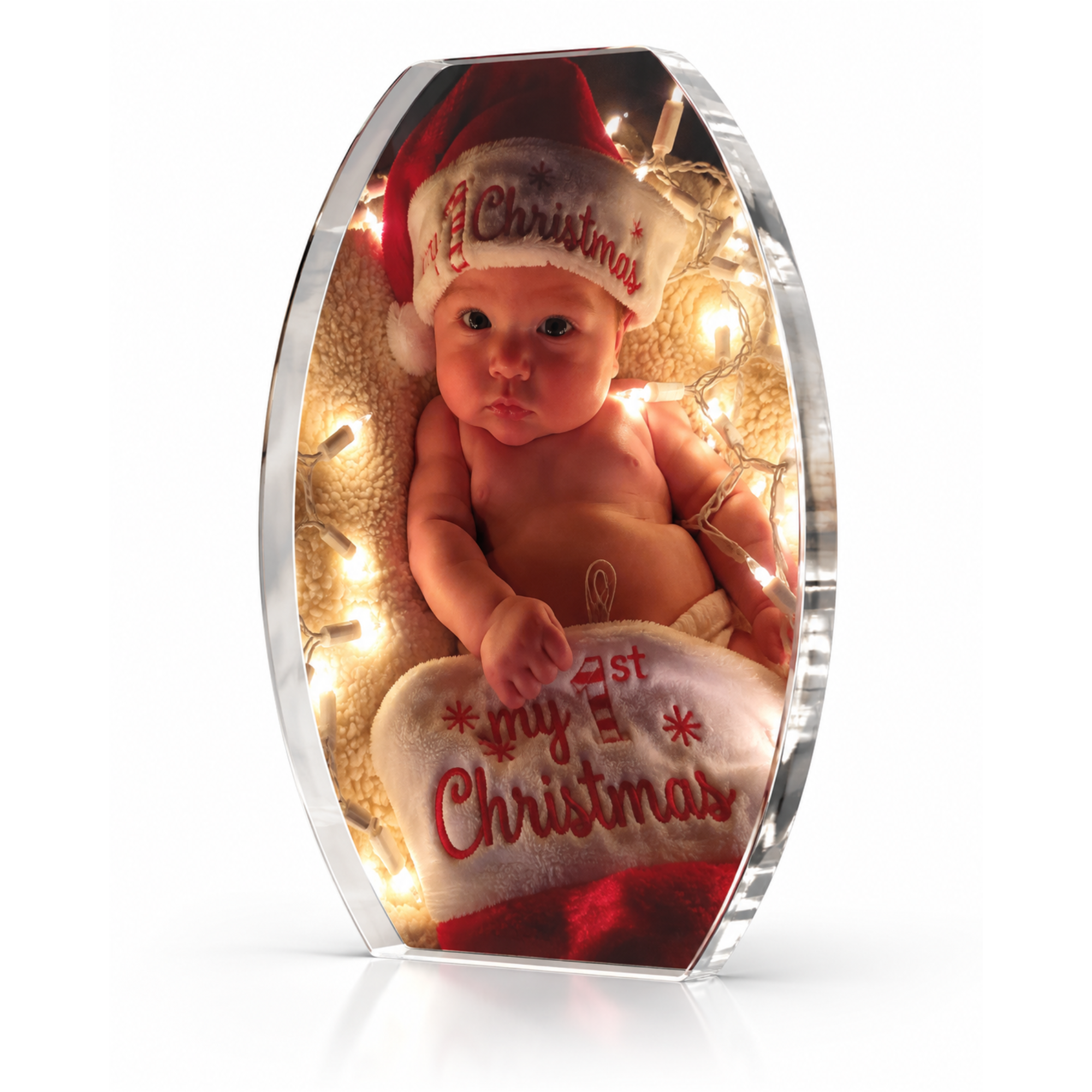 Custom Photo Acrylic Keepsake – Oval