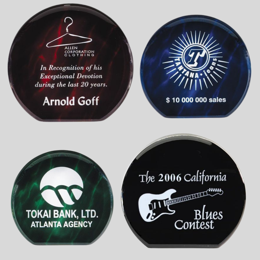 Round Series Stand Up Acrylic Award