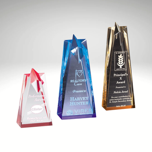 Star Series Acrylic Stand Up Award