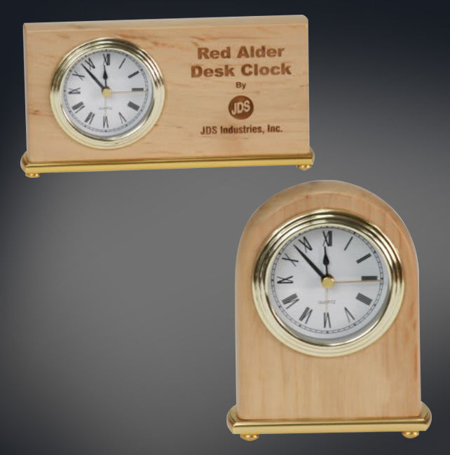 Red Alder Desk Clock