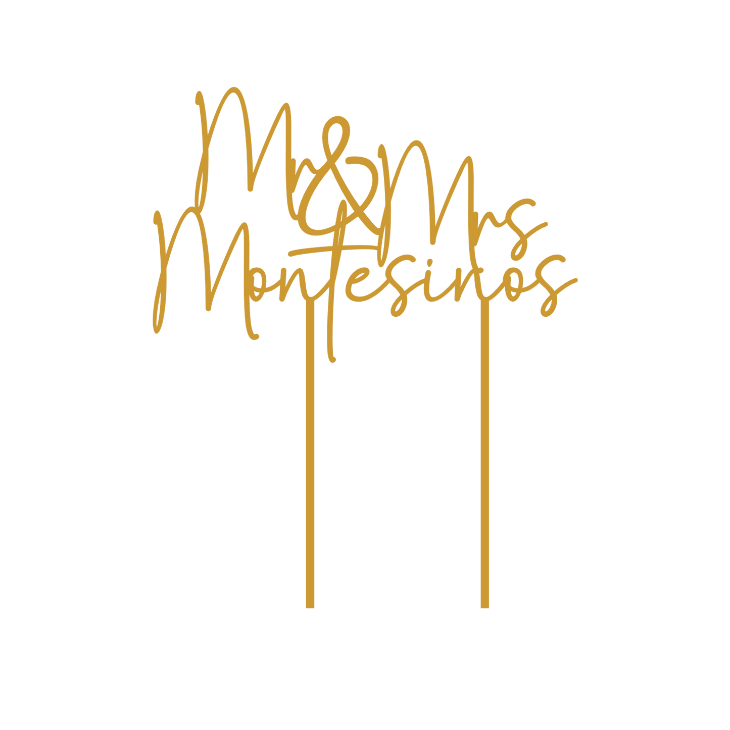 Custom Acrylic Wedding Cake Toppers