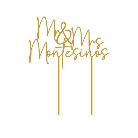 Custom Acrylic Wedding Cake Toppers