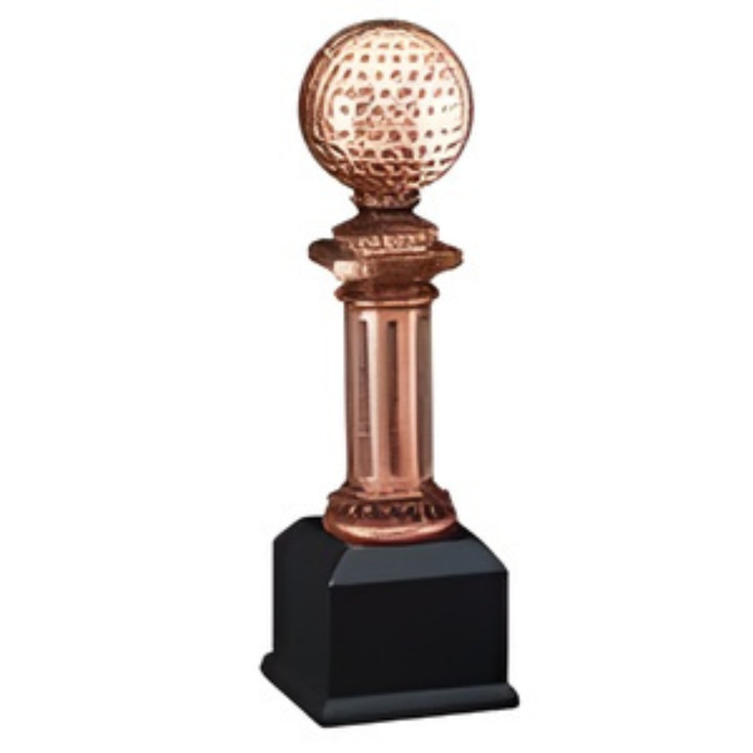 Golf Pedestal Large Figure Trophies - 10 1/2" Tall