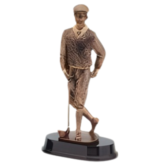 Old Fashion Golfer Large Figure Trophies - 13" Tall