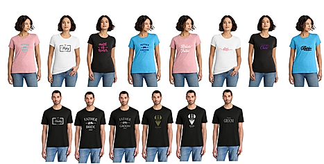 Bride/Groom/Wedding Party Shirts
